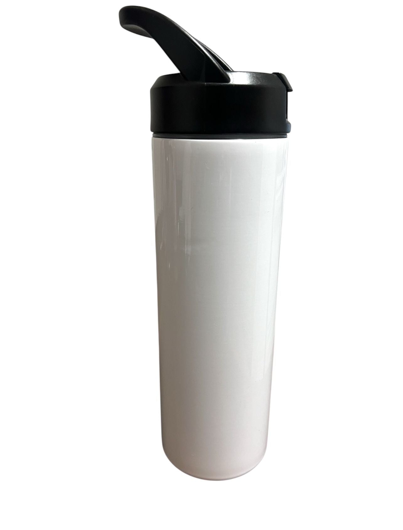 Custom Stainless steel water bottle with straw lid, white, triple-insulated, Personalized design, photo and logo customization 20 oz